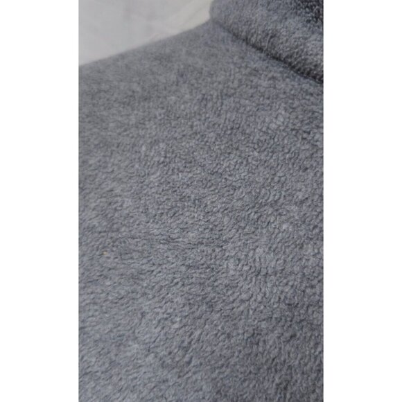 Nautica Competition Mens Large Grey 1/4 Zip Fleece Logo Pullover Jacket - Picture 3 of 11